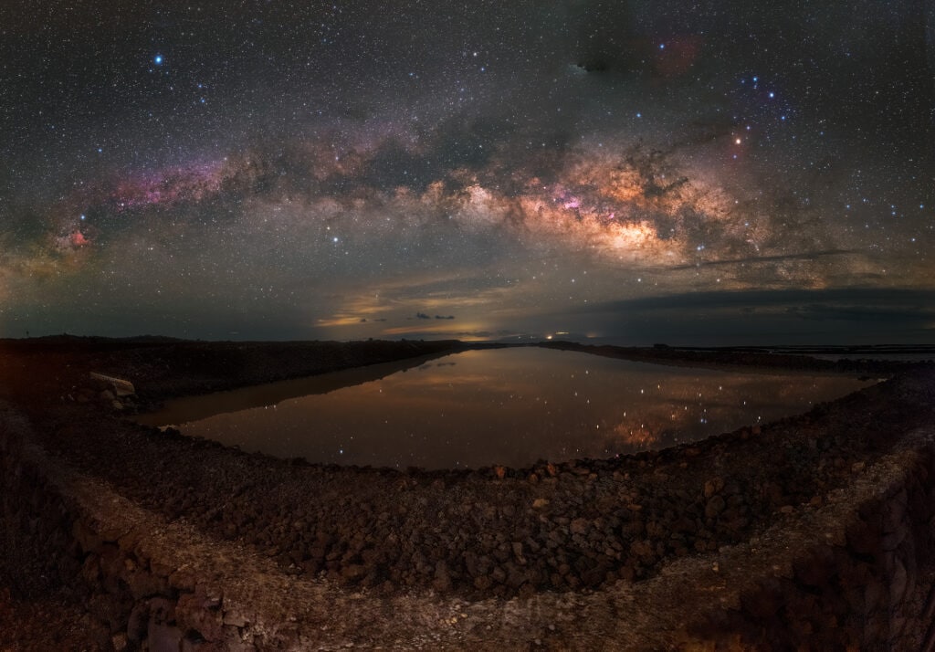 Procesado-Pano-BlendingWeb Panorámica en las Salinas de Fuencaliente